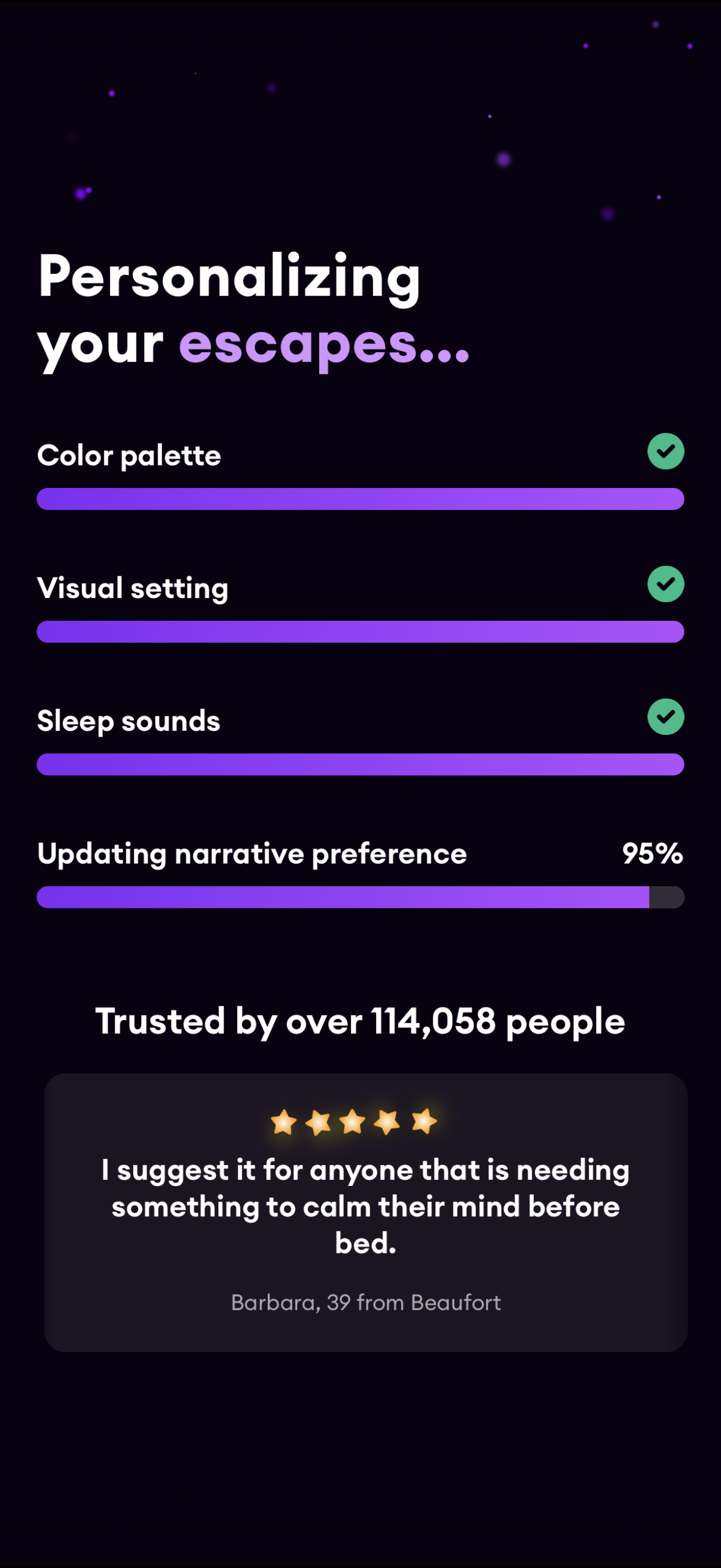 loona settings screenshot